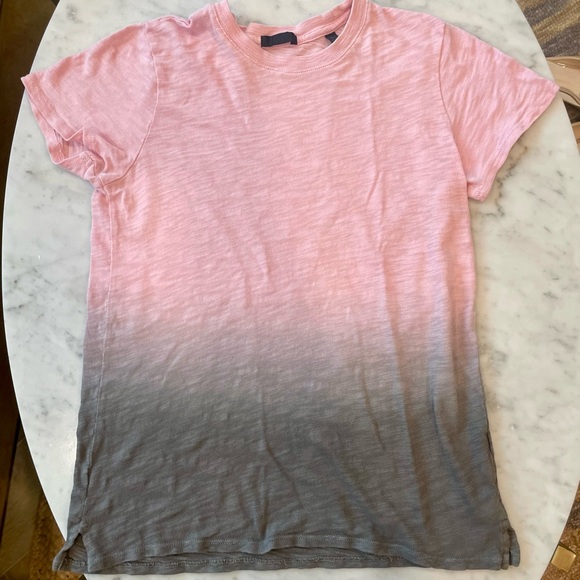 ATM Anthony Thomas Melillo Ombre Short Sleeve Tee, pink/gray, S/P, never worn - Picture 7 of 11